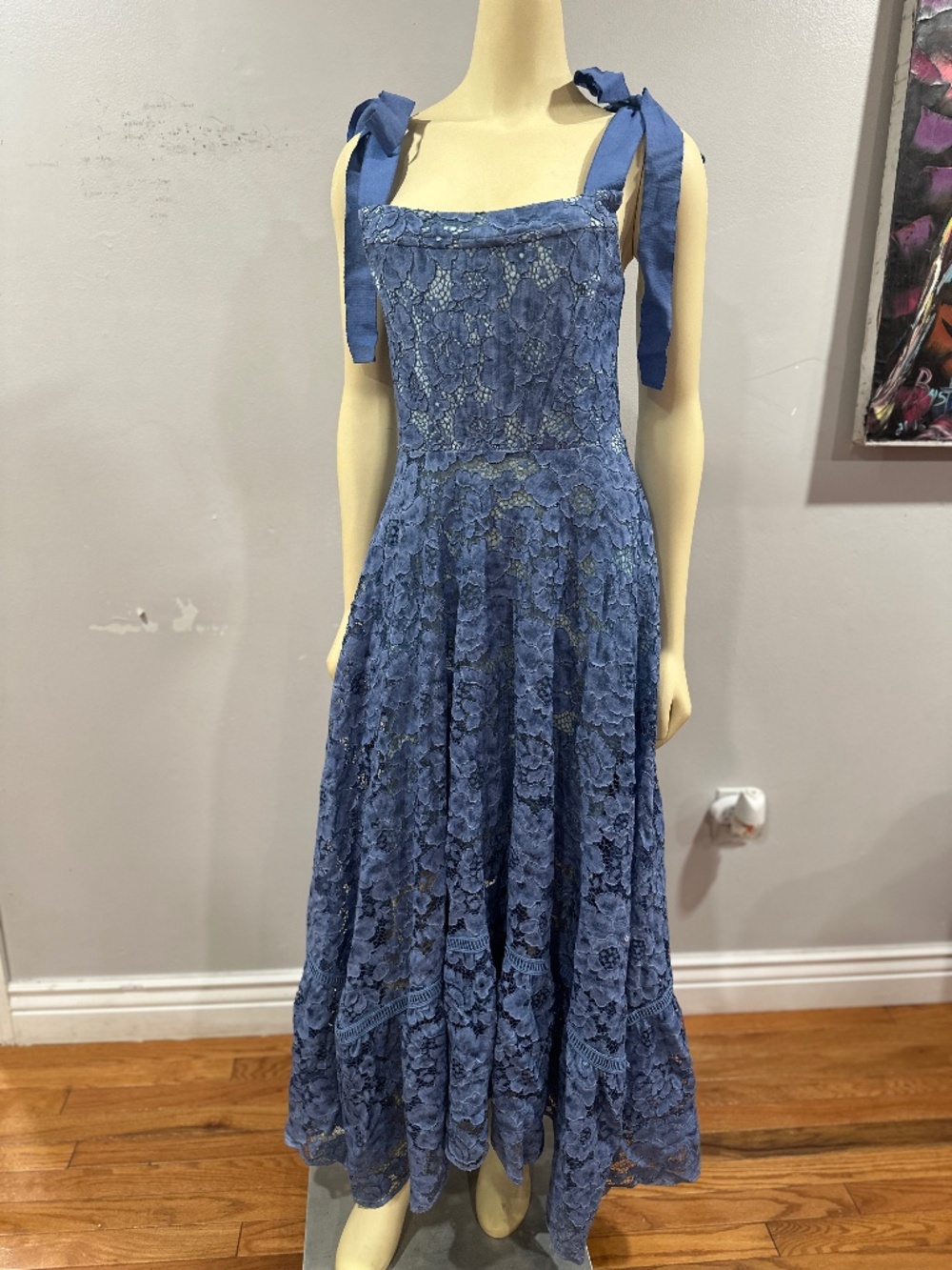 Alice and Olivia ROSALEE LACE BUSTIER DRESS
